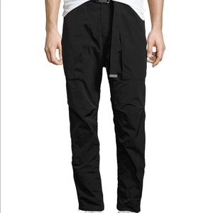 Helmut Lang Nylon Belted Pants—Black (Mens Sz 31)